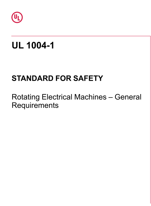 UL 1004-1 PDF UL 1004-1 PDF