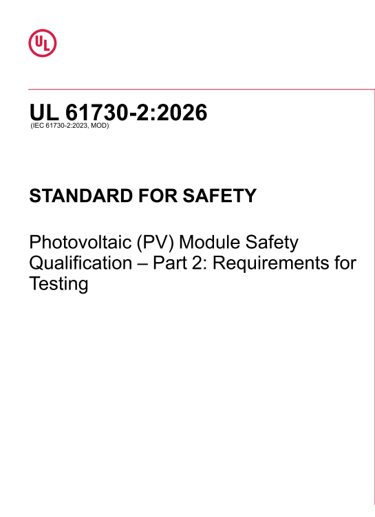 UL 61730-2 PDF UL 61730-2 PDF