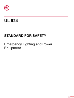 UL 924 PDF UL 924 PDF