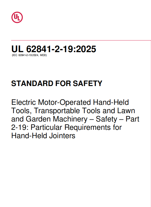 UL 62841-2-19 PDF UL 62841-2-19 PDF