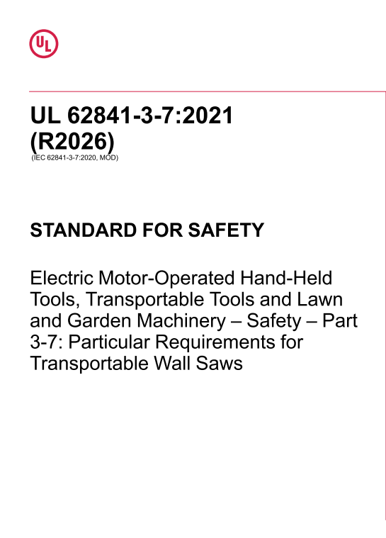 UL 62841-3-7 PDF UL 62841-3-7 PDF