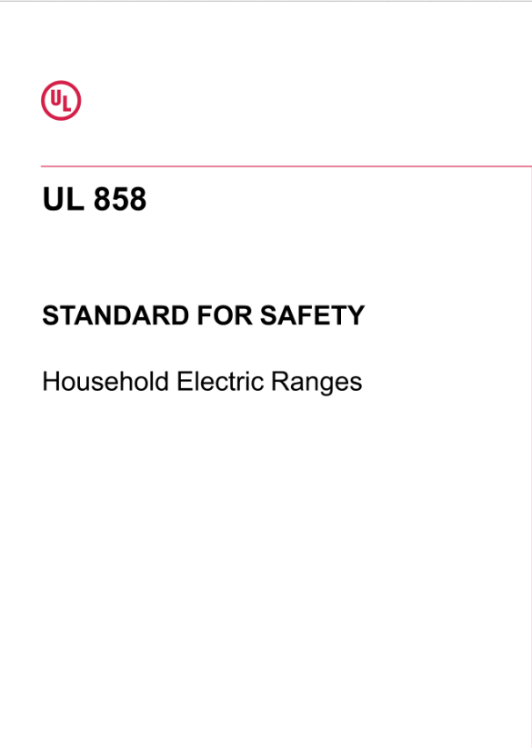 UL 858 PDF UL 858 PDF